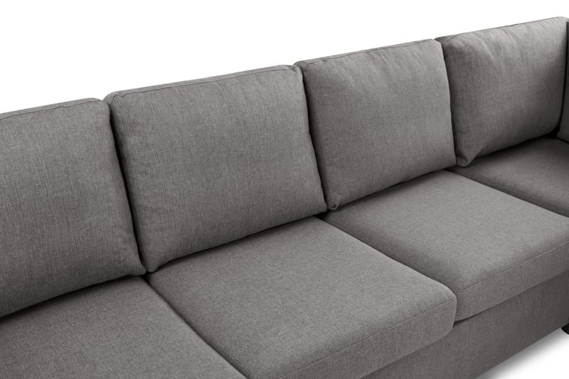 Crazy Limited Edition 4-sits Högervänd L-formad Schäslongsoffa i Tyg - Grå - Möbler - Soffa - Divansoffor & schäslongsoffa - 4 sits soffa med divan