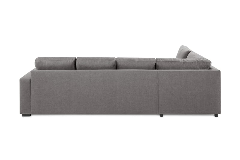 Crazy Limited Edition 4-sits Vänstervänd L-formad Djup Schäslongsoffa i Tyg - Grå - Möbler - Soffa - Divansoffor & schäslongsoffa