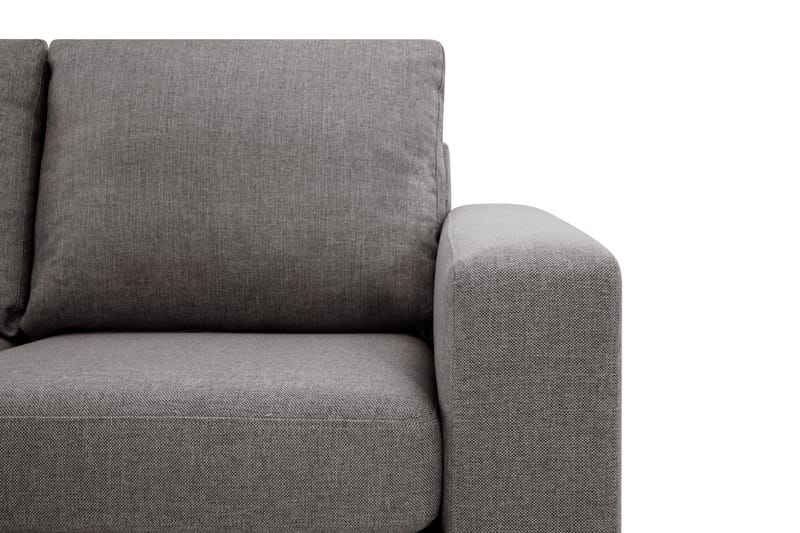 Crazy Limited Edition 4-sits Vänstervänd L-formad Djup Schäslongsoffa i Tyg - Grå - Möbler - Soffa - Divansoffor & schäslongsoffa