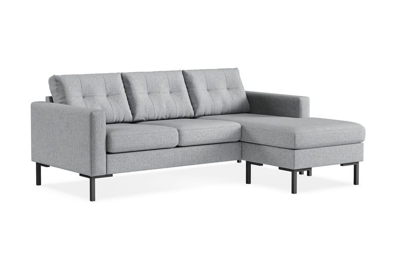 Frillestad 3-sits Högervänd L-formad Divansoffa i Tyg - Grå - Möbler - Soffa - Divansoffor & schäslongsoffa - 3 sits soffa med divan
