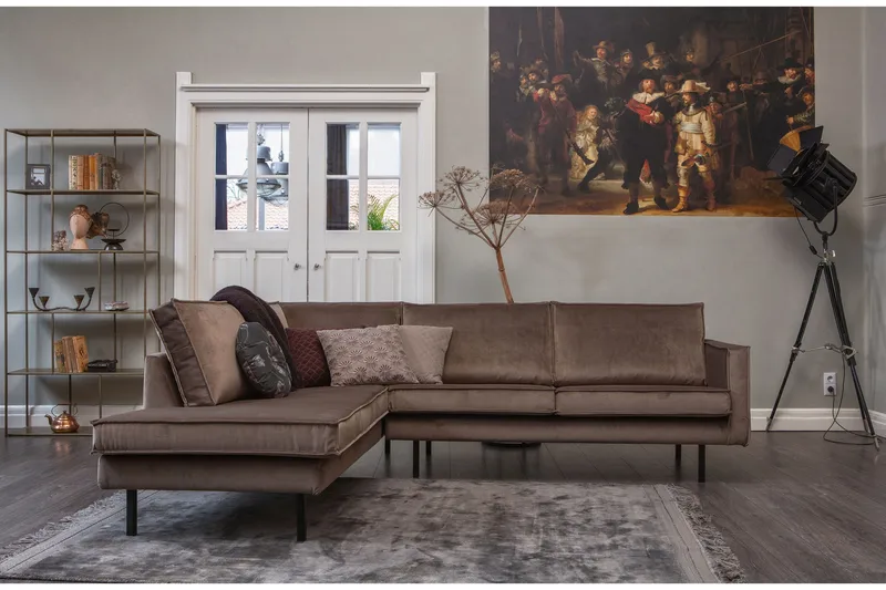 Lissbon Hörnsoffa - Taupe - Möbler - Soffa - Divansoffor & schäslongsoffa - 3 sits soffa med divan