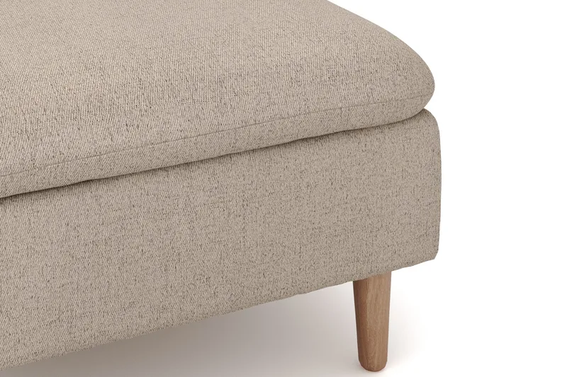 Lovis 3-sits Soffa med vändbar Divan i tyg - Beige - Möbler - Soffa - Divansoffor & schäslongsoffa - 3 sits soffa med divan