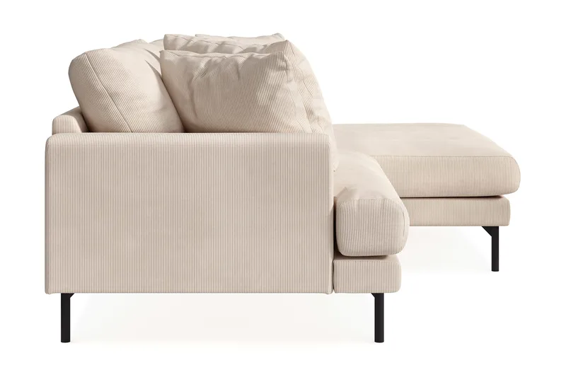 Menard 4-sits Högervänd L-formad Divansoffa i Manchester - Beige - Möbler - Soffa - Divansoffor & schäslongsoffa - 4 sits soffa med divan