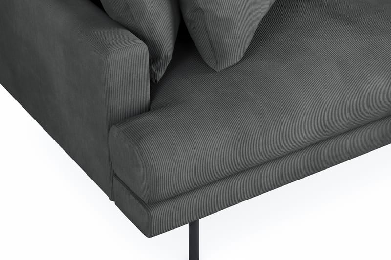 Menard 4-sits Högervänd L-formad Divansoffa i Manchester - Grå - Möbler - Soffa - Divansoffor & schäslongsoffa - 4 sits soffa med divan