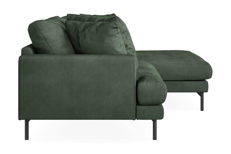 Menard 4-sits Högervänd L-formad Divansoffa i Manchester - Grön - Möbler - Soffa - Divansoffor & schäslongsoffa - 4 sits soffa med divan