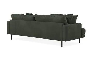 Menard 4-sits Högervänd L-formad Divansoffa i Manchester - Mörkgrön - Möbler - Soffa - Divansoffor & schäslongsoffa