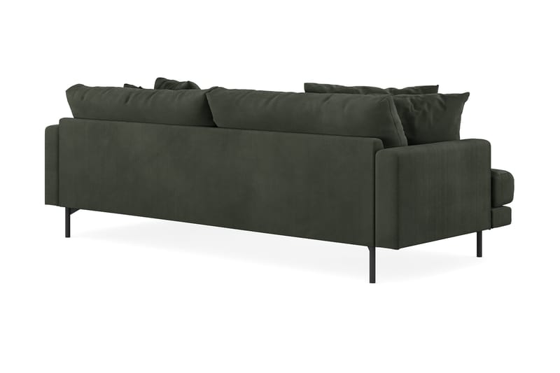 Menard 4-sits Högervänd L-formad Divansoffa i Manchester - Mörkgrön - Möbler - Soffa - Divansoffor & schäslongsoffa - 4 sits soffa med divan
