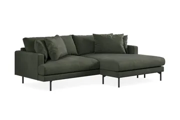 Menard 4-sits Högervänd L-formad Divansoffa i Manchester - Mörkgrön - Möbler - Soffa - Divansoffor & schäslongsoffa