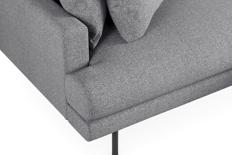 Menard 4-sits Högervänd L-formad Divansoffa i Tyg - Grå - Möbler - Soffa - Divansoffor & schäslongsoffa - 4 sits soffa med divan