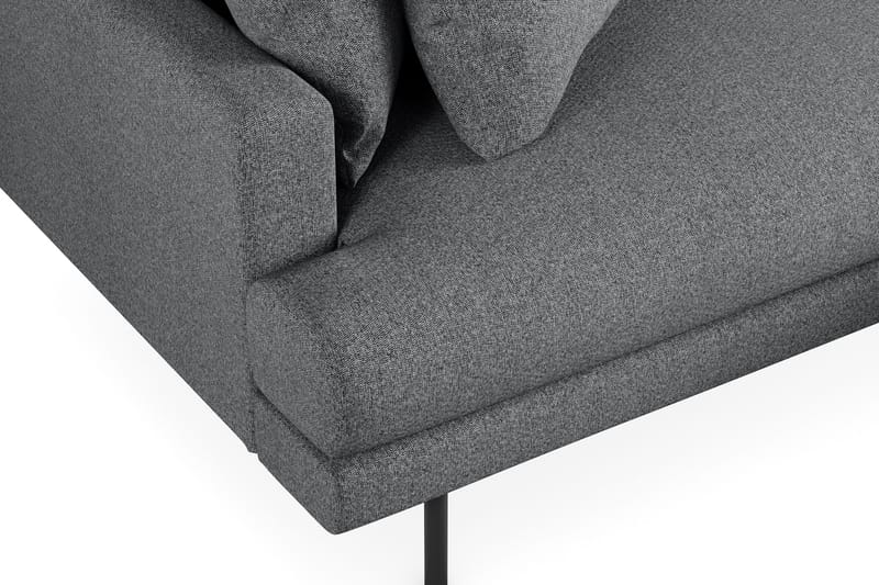 Menard 4-sits Högervänd L-formad Divansoffa i Tyg - Mörkgrå - Möbler - Soffa - Divansoffor & schäslongsoffa - 4 sits soffa med divan