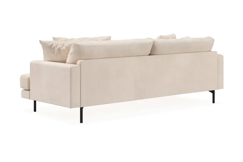 Menard 4-sits Vänstervänd L-formad Divansoffa i Manchester - Beige - Möbler - Soffa - Divansoffor & schäslongsoffa - 4 sits soffa med divan