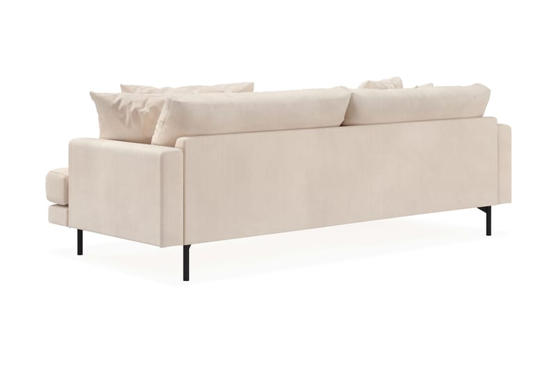 Menard 4-sits Vänstervänd L-formad Divansoffa i Manchester - Beige - Möbler - Soffa - Divansoffor & schäslongsoffa