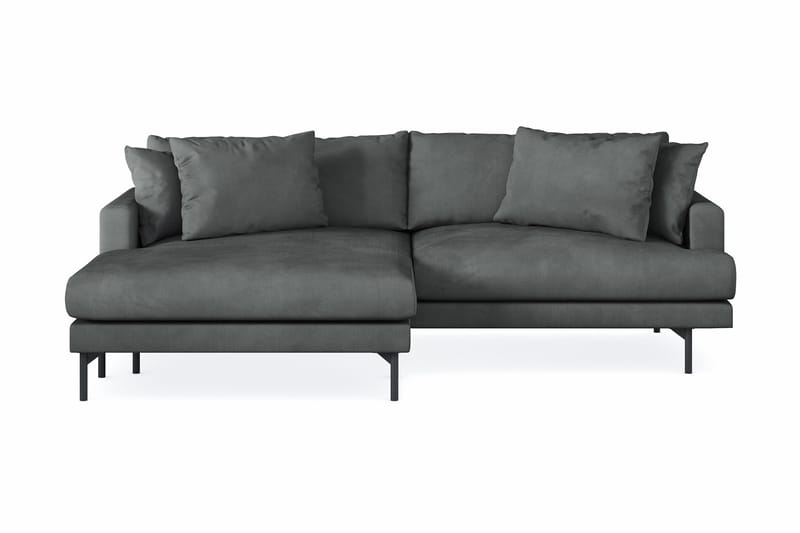 Menard 4-sits Vänstervänd L-formad Divansoffa i Manchester - Grå - Möbler - Soffa - Divansoffor & schäslongsoffa