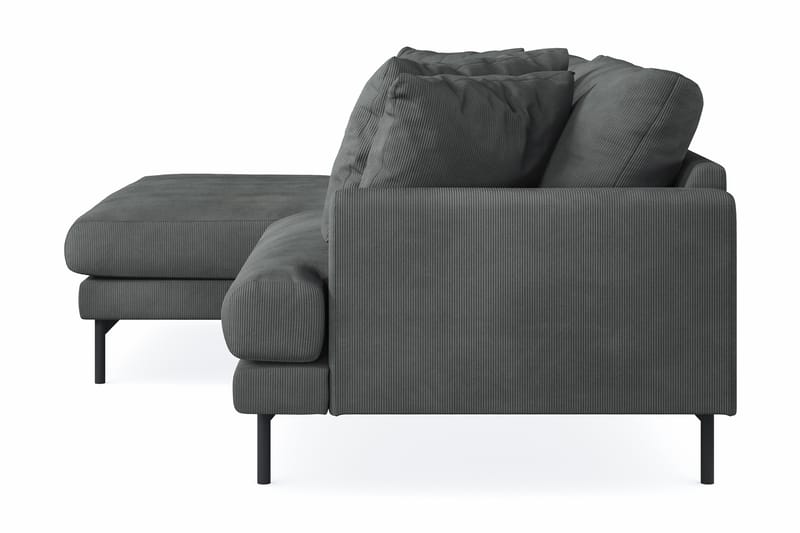 Menard 4-sits Vänstervänd L-formad Divansoffa i Manchester - Grå - Möbler - Soffa - Divansoffor & schäslongsoffa