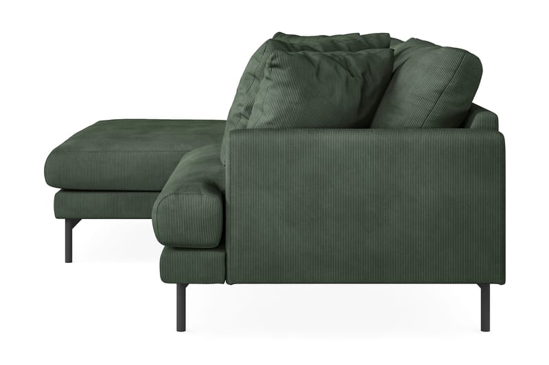 Menard 4-sits Vänstervänd L-formad Divansoffa i Manchester - Grön - Möbler - Soffa - Divansoffor & schäslongsoffa - 4 sits soffa med divan