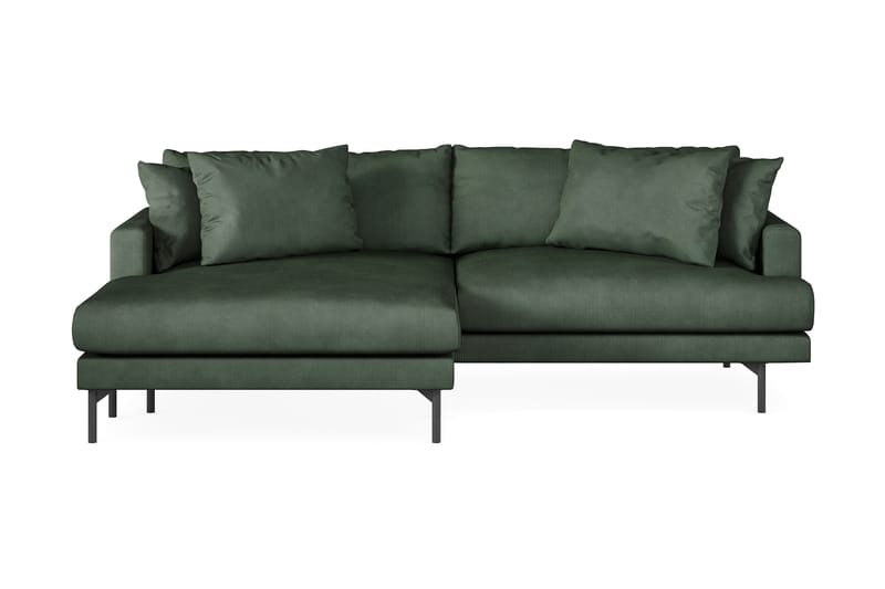 Menard 4-sits Vänstervänd L-formad Divansoffa i Manchester - Grön - Möbler - Soffa - Divansoffor & schäslongsoffa