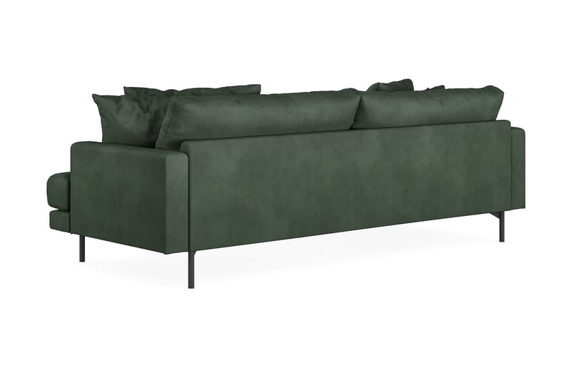 Menard 4-sits Vänstervänd L-formad Divansoffa i Manchester - Grön - Möbler - Soffa - Divansoffor & schäslongsoffa