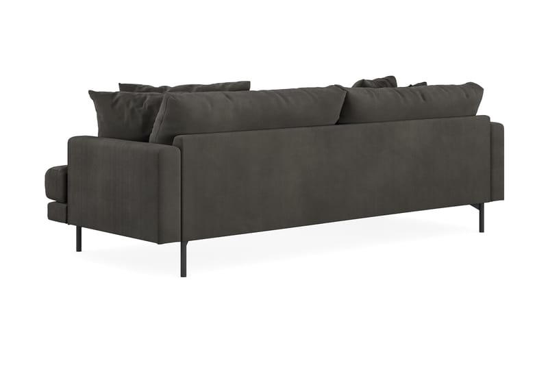 Menard 4-sits Vänstervänd L-formad Divansoffa i Manchester - Mörkgrå - Möbler - Soffa - Divansoffor & schäslongsoffa