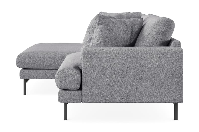 Menard 4-sits Vänstervänd L-formad Divansoffa i Tyg - Grå - Möbler - Soffa - Divansoffor & schäslongsoffa - 4 sits soffa med divan