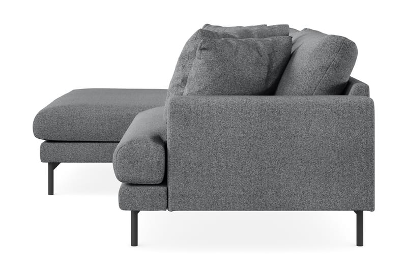 Menard 4-sits Vänstervänd L-formad Divansoffa i Tyg - Mörkgrå - Möbler - Soffa - Divansoffor & schäslongsoffa