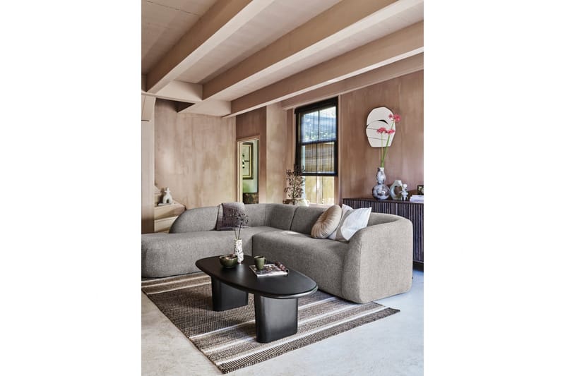 Mooli Soffa med Schäslong 3-sits - Grå - Möbler - Soffa - Divansoffor & schäslongsoffa - 3 sits soffa med divan