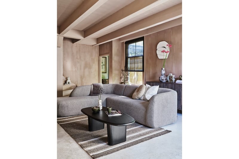 Mooli Soffa med Schäslong 3-sits - Ljusbrun - Möbler - Soffa - Divansoffor & schäslongsoffa - 3 sits soffa med divan