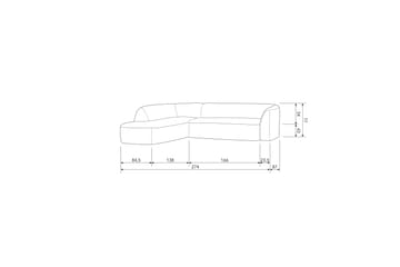 Mooli Soffa med Schäslong 3-sits - Offwhite - Möbler - Soffa - Divansoffor & schäslongsoffa - 3 sits soffa med divan