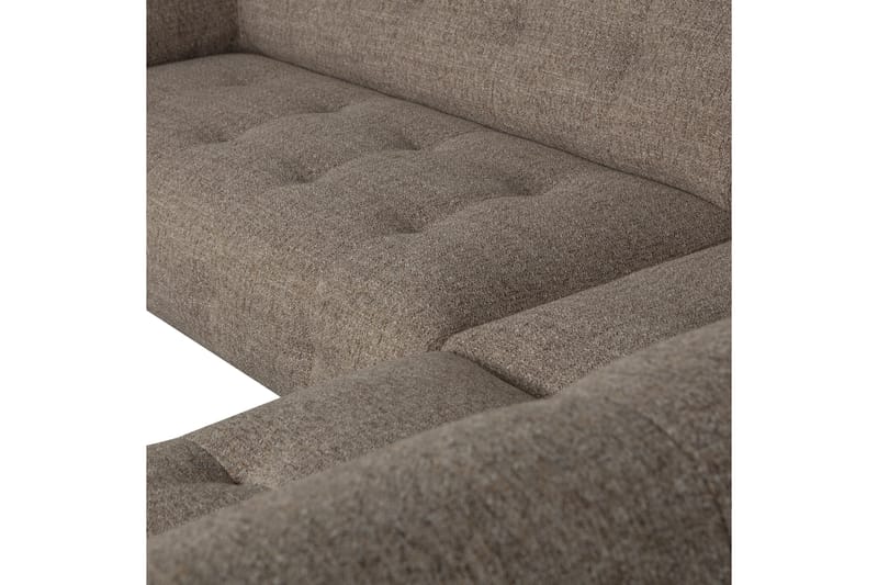 Ranta Soffa med Schäslong 3-sits - Mörkbrun - Divansoffor & schäslongsoffa - 3 sits soffa med divan