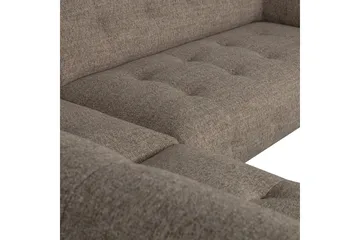 Ranta Soffa med Schäslong 3-sits - Mörkbrun - Möbler - Soffa - Divansoffor & schäslongsoffa