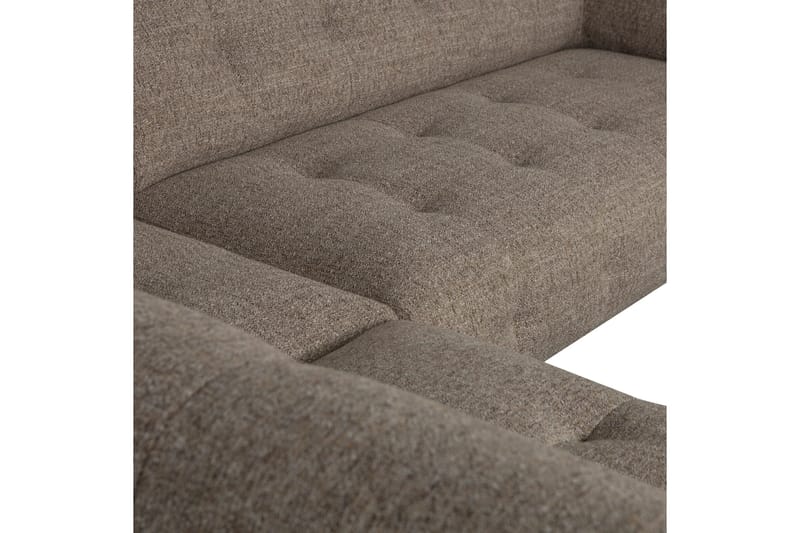 Ranta Soffa med Schäslong 3-sits - Mörkbrun - Möbler - Soffa - Divansoffor & schäslongsoffa - 3 sits soffa med divan
