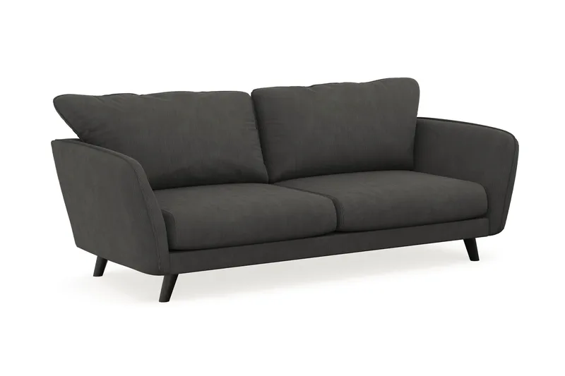 Trend Lyx 3-sits Manchestersoffa - Mörkgrå - Möbler - Soffa - 3 sits soffa