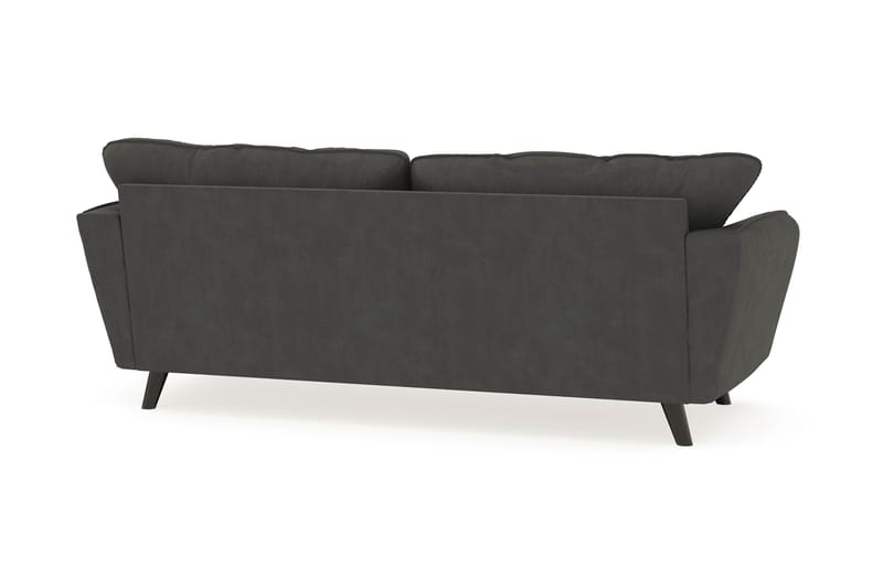 Trend Lyx 3-sits Manchestersoffa - Mörkgrå - Möbler - Soffa - 3 sits soffa