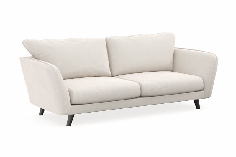 Trend Lyx 3-sits Sammetssoffa - Krämvit - Möbler - Soffa - Divansoffor & schäslongsoffa