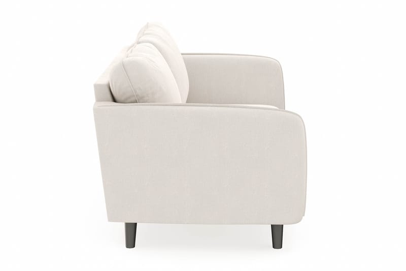 Trend Lyx 3-sits Sammetssoffa - Krämvit - Möbler - Soffa - Divansoffor & schäslongsoffa