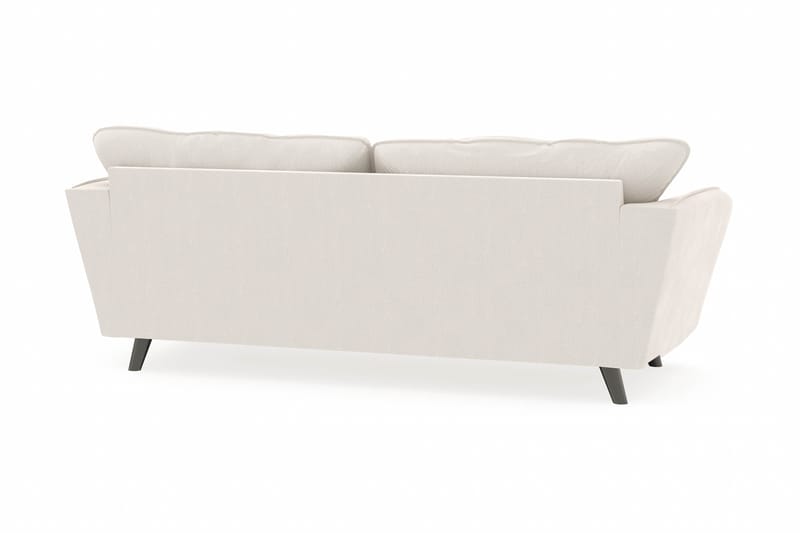 Trend Lyx 3-sits Sammetssoffa - Krämvit - Möbler - Soffa - Divansoffor & schäslongsoffa