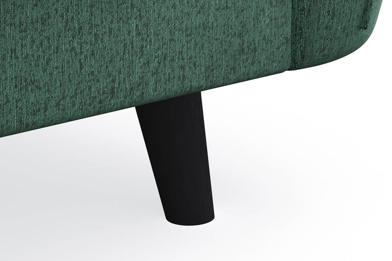 Trend Lyx 3-sits Sammetssoffa - Mörkgrön - Möbler - Soffa - Divansoffor & schäslongsoffa - 3 sits soffa med divan