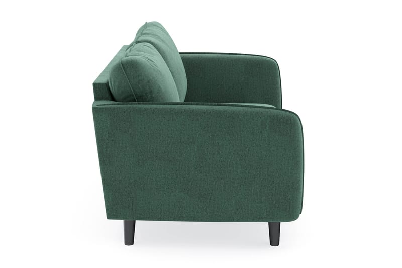 Trend Lyx 3-sits Sammetssoffa - Mörkgrön - Möbler - Soffa - Divansoffor & schäslongsoffa - 3 sits soffa med divan