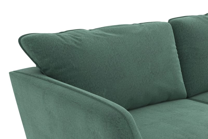 Trend Lyx 3-sits Sammetssoffa - Mörkgrön - Möbler - Soffa - Divansoffor & schäslongsoffa - 3 sits soffa med divan