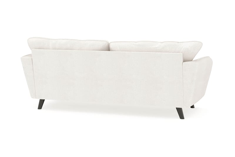 Trend Lyx 3-sits Soffa i Bouclé - Vit - Möbler - Soffa - Divansoffor & schäslongsoffa