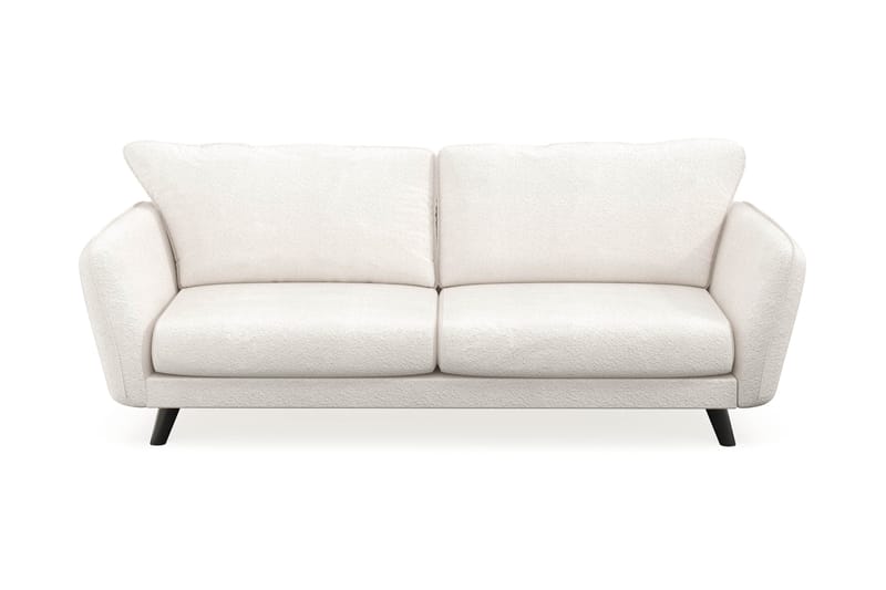 Trend Lyx 3-sits Soffa i Bouclé, Vit