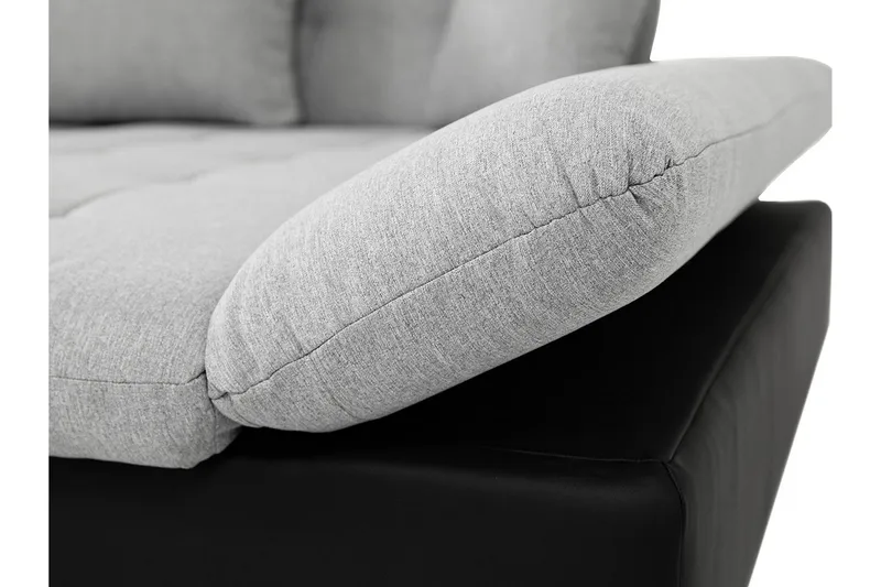 Vananda Soffa med Divan 3-sits - Svart - Möbler - Soffa - Divansoffor & schäslongsoffa - 3 sits soffa med divan