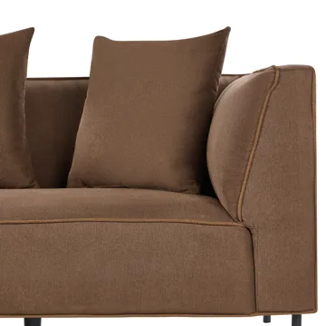 3-sits soffa Sater Högervänd - Brun - Möbler - Soffa - Divansoffor & schäslongsoffa