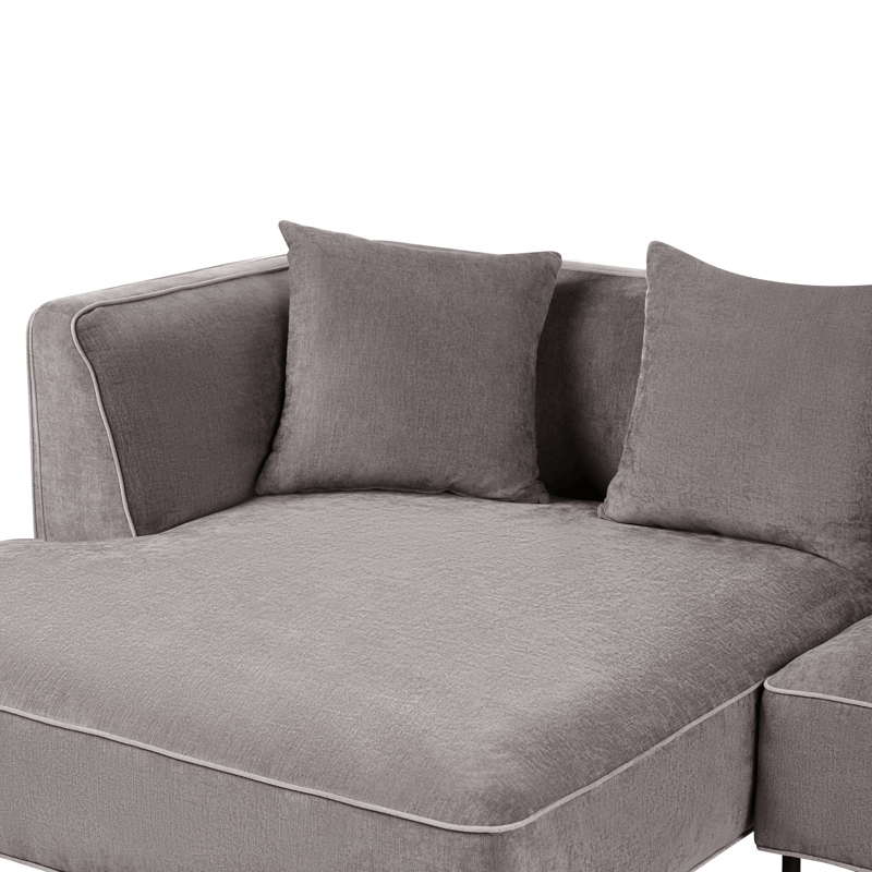 3-sits soffa Sater Högervänd - Taupe - Möbler - Soffa - Divansoffor & schäslongsoffa
