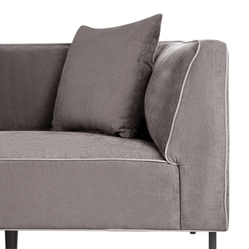 3-sits soffa Sater Högervänd - Taupe - Möbler - Soffa - Divansoffor & schäslongsoffa