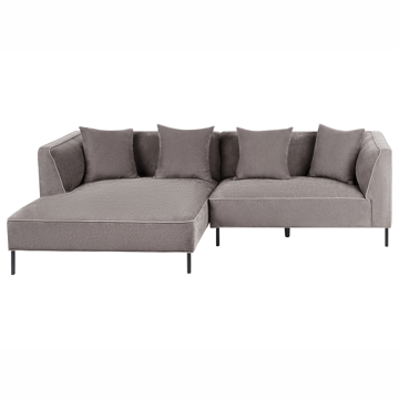 3-sits soffa Sater Högervänd - Taupe - Möbler - Soffa - Divansoffor & schäslongsoffa