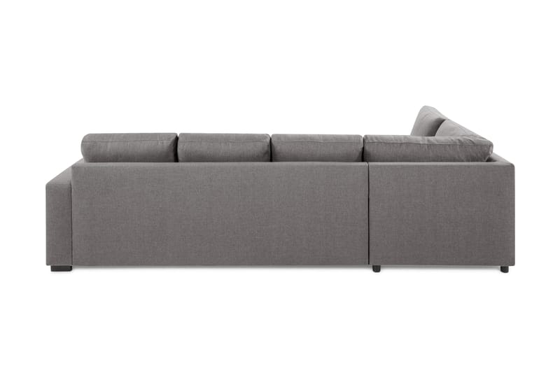 Crazy Limited Edition 4-sits Vänstervänd L-formad Djup Schäslongsoffa i Tyg - Grå - Möbler - Soffa - Divansoffor & schäslongsoffa - 4 sits soffa med divan