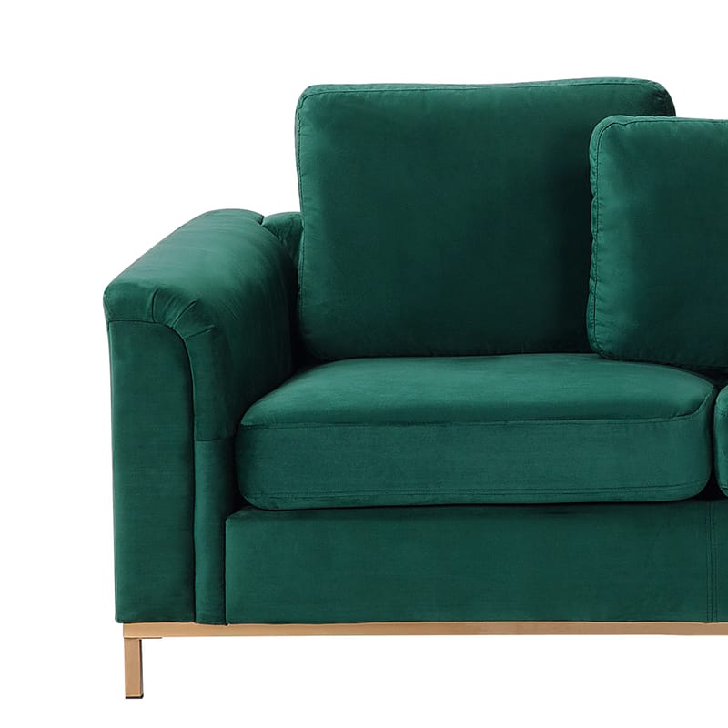 Hörnsoffa 4-sits Oslo Vänstervänd - Mörkgrön - Möbler - Soffa - Divansoffor & schäslongsoffa - 4 sits soffa med divan