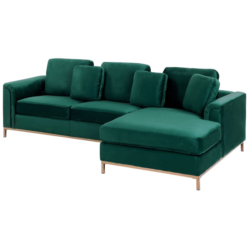 Hörnsoffa 4-sits Oslo Vänstervänd - Mörkgrön - Möbler - Soffa - Divansoffor & schäslongsoffa - 4 sits soffa med divan