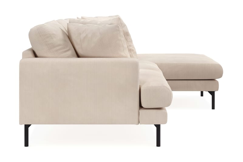 Menard 3-sits Högervänd L-formad Divansoffa i Manchester - Beige - Möbler - Soffa - Divansoffor & schäslongsoffa - 3 sits soffa med divan