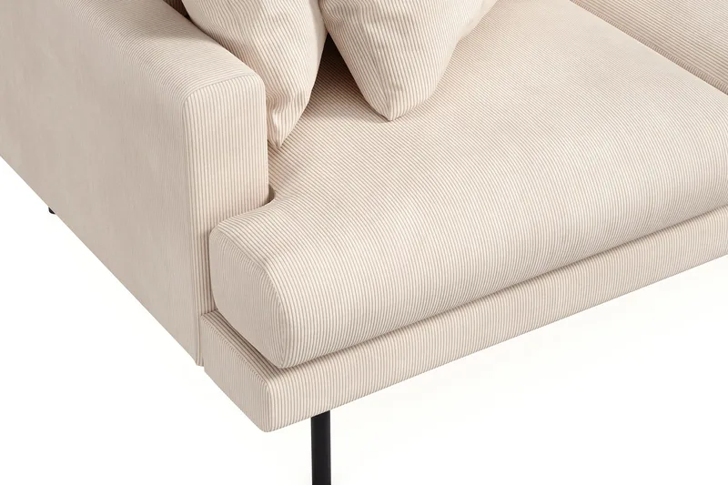 Menard 3-sits Högervänd L-formad Divansoffa i Manchester - Beige - Möbler - Soffa - Divansoffor & schäslongsoffa - 3 sits soffa med divan